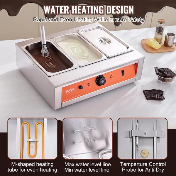 Chocolate Melter Stainless Steel Heating and Water-proof Melting