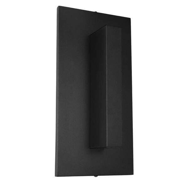 Y'INSP Axiom 15.7 in. Black Integrated LED Dimmable Outdoor Dual