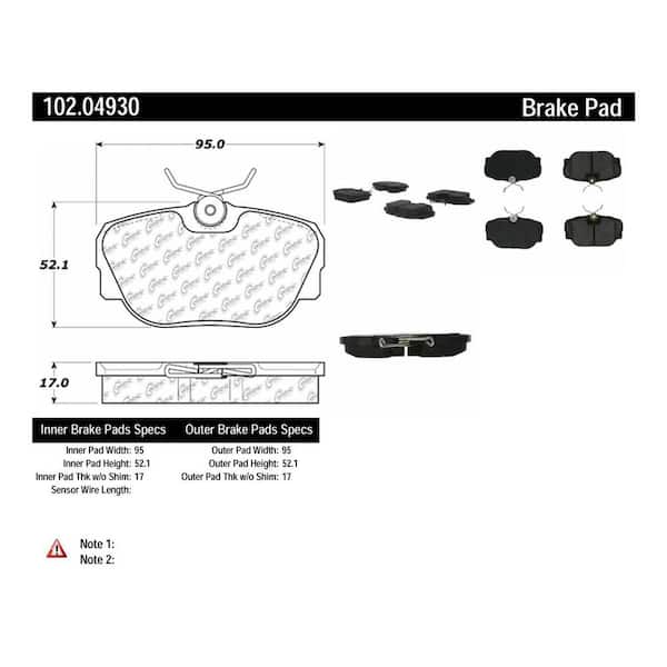Centric Parts Disc Brake Pad Set