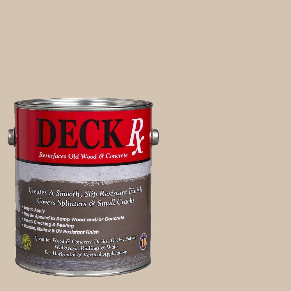 Deck Rx 1 gal. Beach Wood and Concrete Exterior Resurfacer