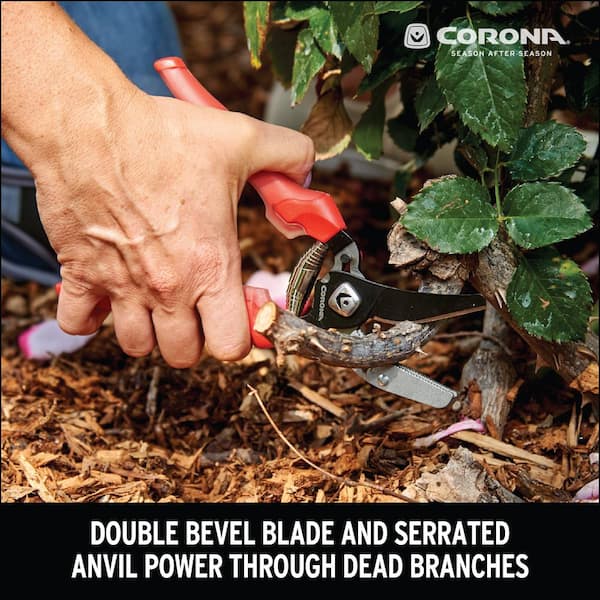 ComfortGEL 3 in. High Carbon Steel Blade with Full Steel Core Handles Anvil Hand Pruner
