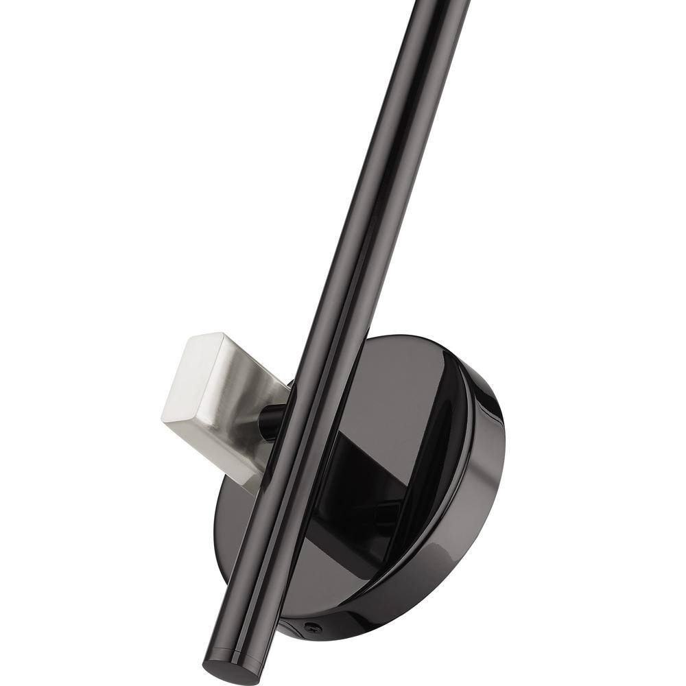 Denmark Black Chrome Slim 1-Light ADA Sconce