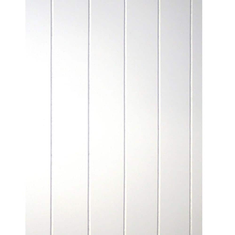 32 Sq Ft Beadboard White V Groove Panel The Home Depot