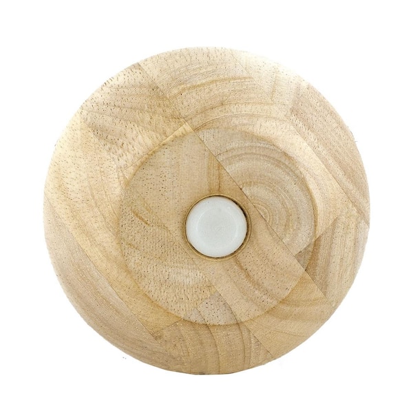 5 in. x 2-1/4 in. Pine Bun Foot 5 in. x 2-1/4 in. Pine Bun Foot
