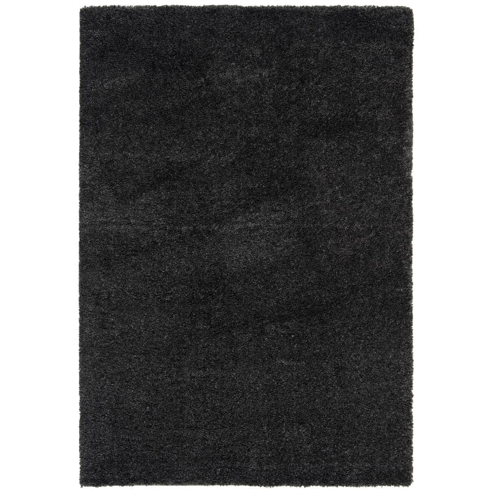 August Shag Charcoal 6 ft. x 9 ft. Solid Area Rug price history on PriceWatchPro