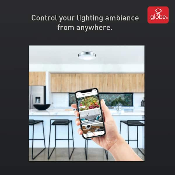 globe wifi smart 10 flush mount ceiling light