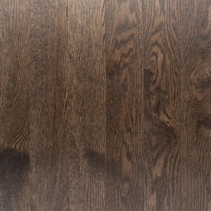 Char Oak 3/4 in. T x 4 in. W Wire Brushed Solid Hardwood Flooring (16 sq.ft./case)
