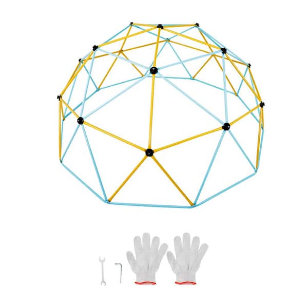 Climbing Dome, 750 lbs. Capacity, Easy Assembly, 12 ft. for Kids 3-10, Geometric, Outdoor Play Equipment, Colorful