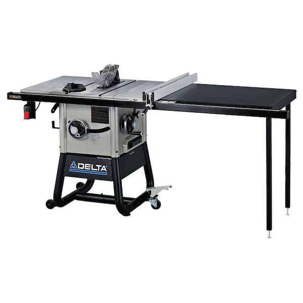 Delta 15 Amp 10 in. Left Tilt 52 in. Contractor Table Saw with Cast Iron Wings