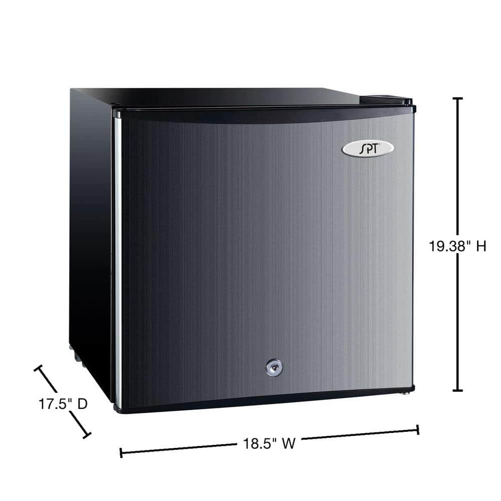 Compact Stainless Steel 1.1 Cu. Ft. Undercounter Upright Freezer