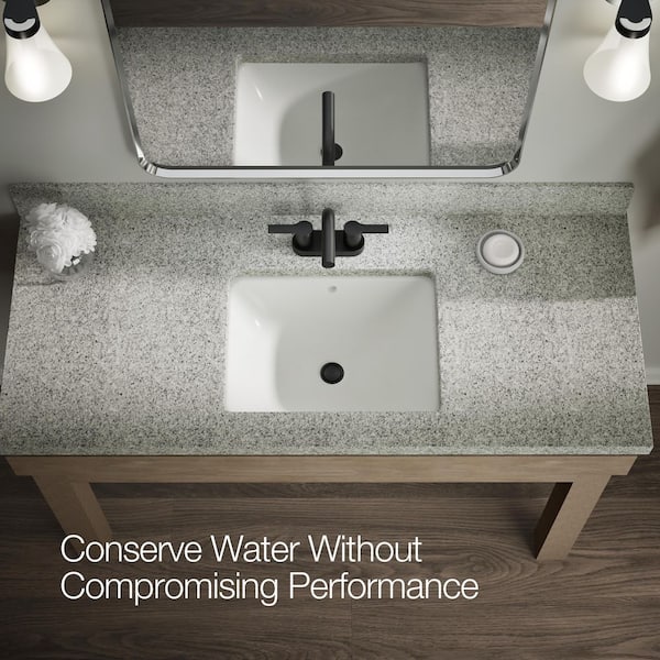 KOHLER Elate Centerset Double Handle Bathroom Sink Faucet with 1.0