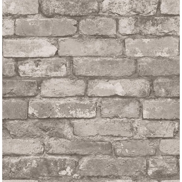 Fine Decor Davis Gray Rustic Brick Non-Pasted Wallpaper Sample