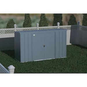 Classic 10 ft. W x 4 ft. D Blue Grey Metal Shed 35 sq. ft.