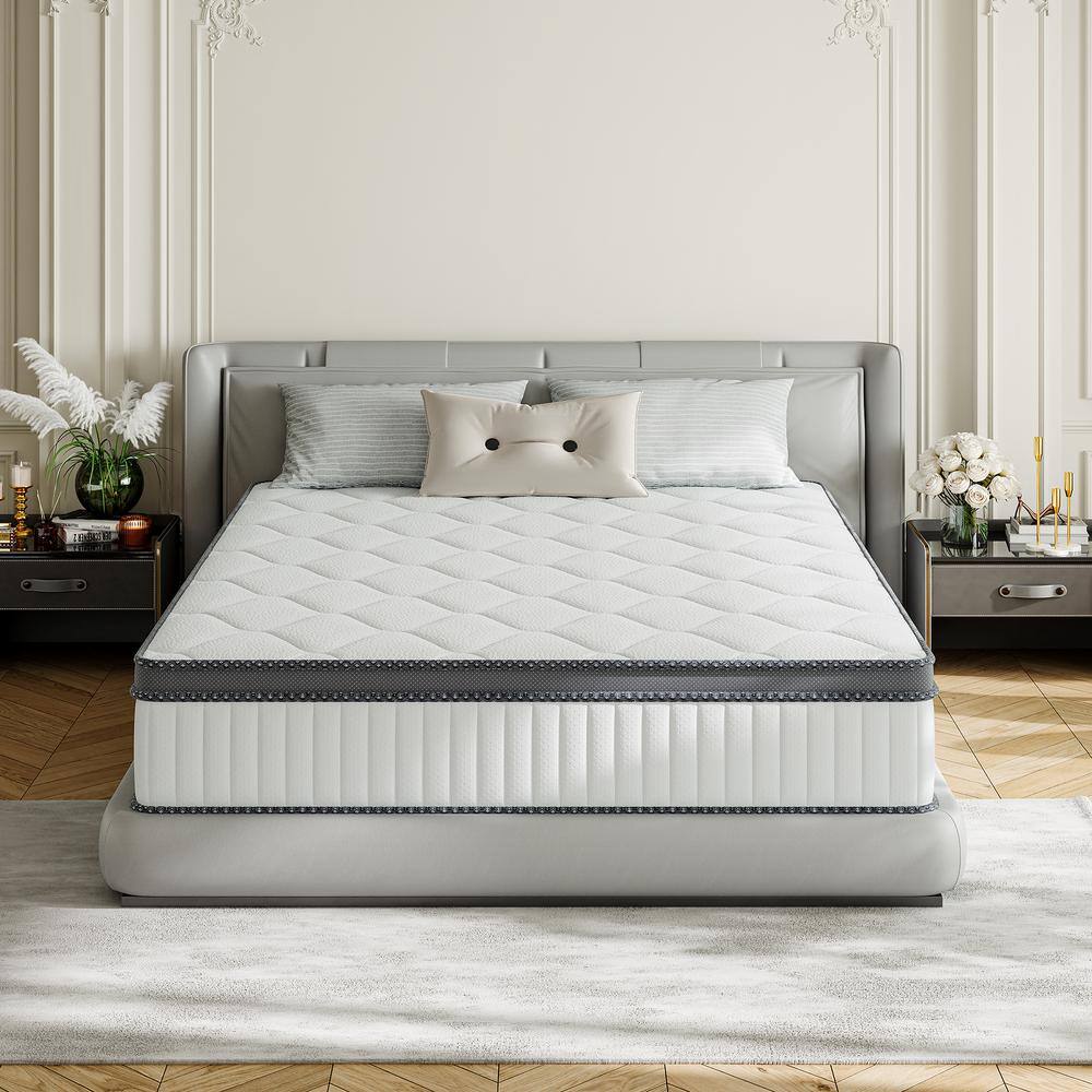 Babo Care Full Size Medium Comfort Level Hybrid Mattress 10 in ...