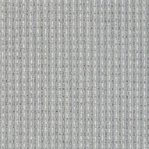 6 in. x 6 in. Loop Carpet Sample - Upland Heights - Color Ocean Mist