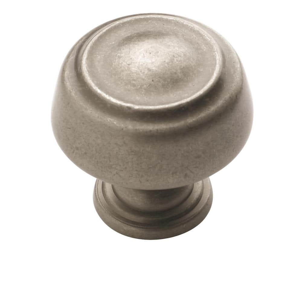 Amerock Kane 1-3 16 In. (30mm) Classic Weathered Nickel Round Cabinet 