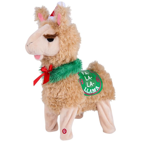 14.17 in. Christmas Animated Plush Fa La La Llama