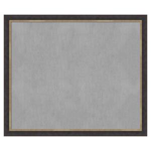 Hammered Charcoal Tan 53 in. x 45 in Framed Magnetic Board