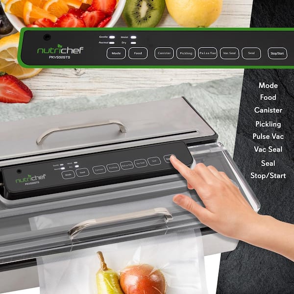 Nutrichef Pkvs70sts Chamber Food Electric Air Vacuum Sealer Preserver System