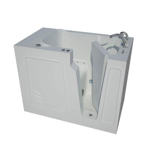 Universal Tubs Universal Collection 29 in. L x 52 in. W Right Side Drain Air Jetted Bathtub in White with Aroma and Chroma Therapy