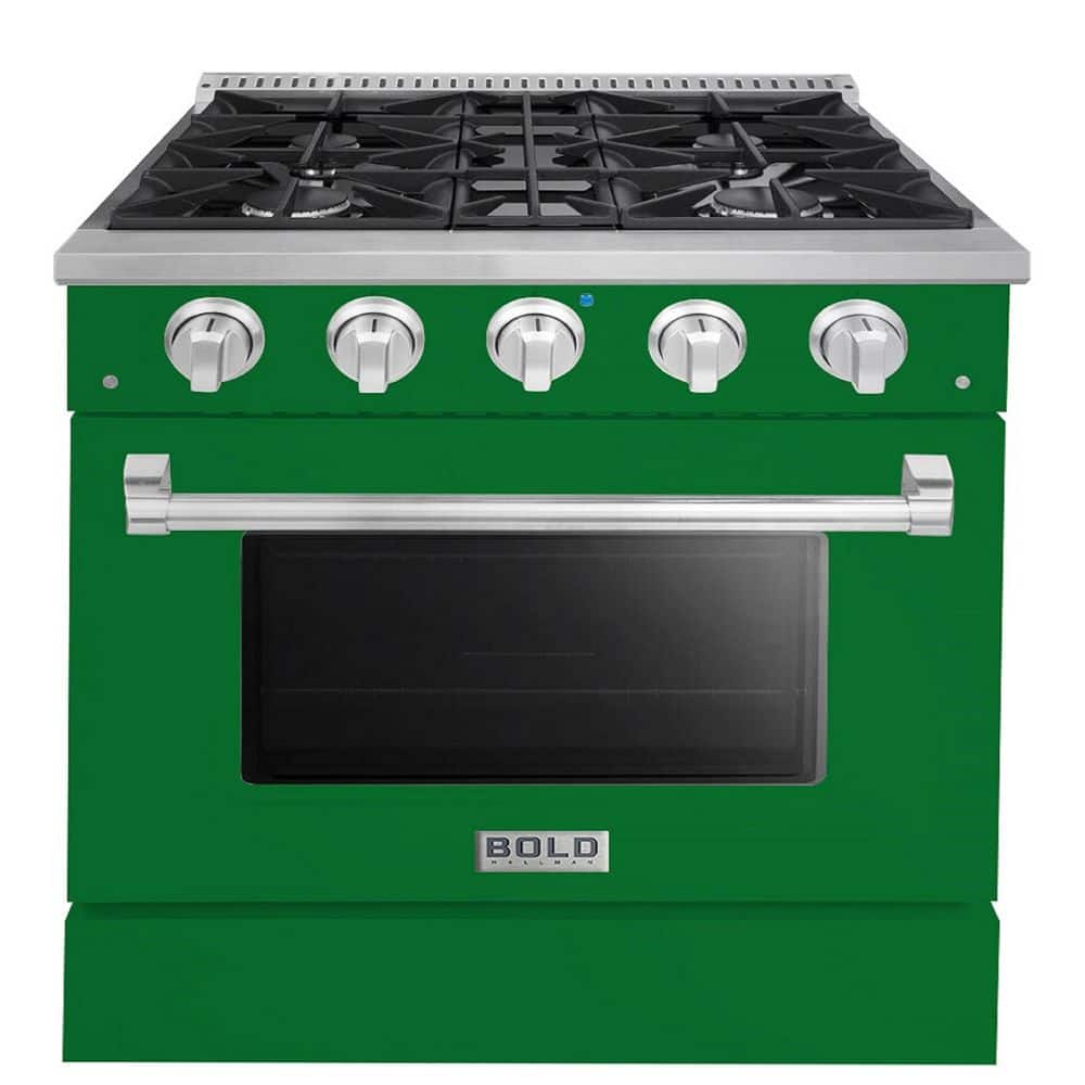 Hallman BOLD 30" 4.2 Cu. Ft. 4 Burner Freestanding All Gas Range with Gas Stove and Gas Oven in