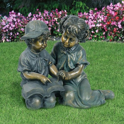 Child Garden Statues Outdoor Decor, Outdoor Garden Statues