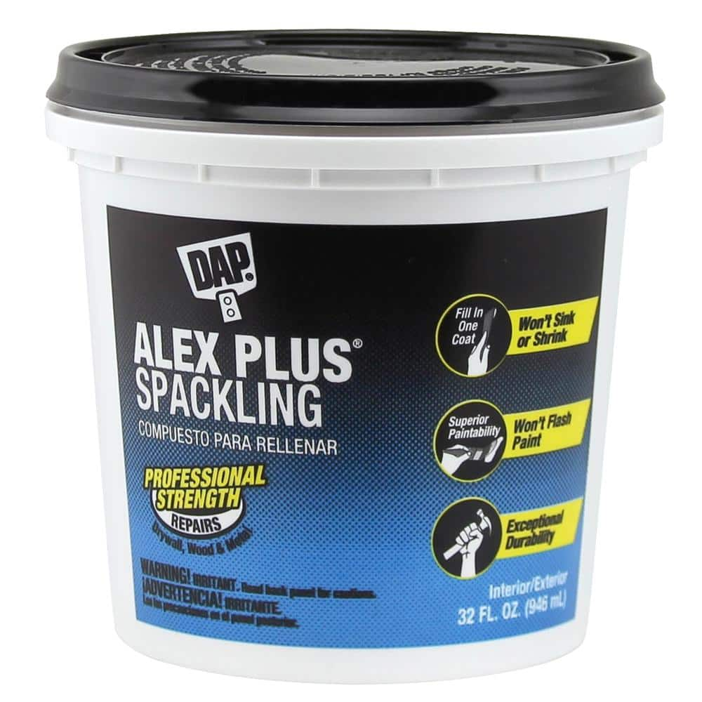 DAP Alex Plus 32 oz. High Performance Spackling Paste (8-Pack) 7079818746 -  The Home Depot