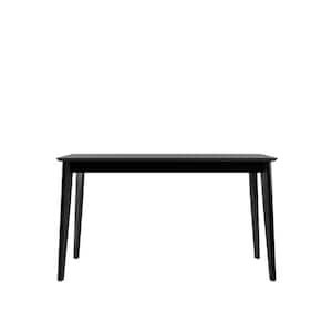 Tudor 53.34 in. Rectangle Black MDF Dining Table (Seats 6)