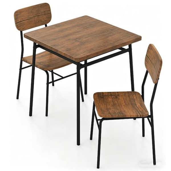 J　TEAK Table JUJABU Teak Patio Dining Table Set, Outdoor Furniture Set with 1