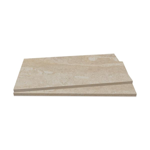 MSI Cordova Avorio 2 cm x 13 in. x 24 in. Matte Porcelain Stone Look Eased Edge Pool Coping (4.33 sq. ft. /Case)