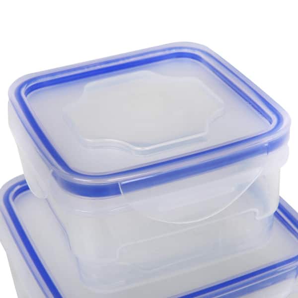 80 oz. Square Storage Container with Lids - Blue - 2 Sets - Nicole Home  Collection Case of 24, 24 - Fry's Food Stores