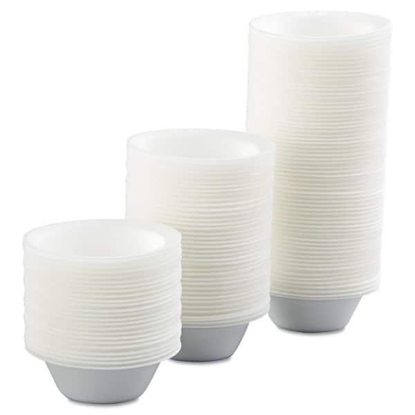 Foam Bowls, 8 oz, White, 50/Pack, 20 Packs/Carton