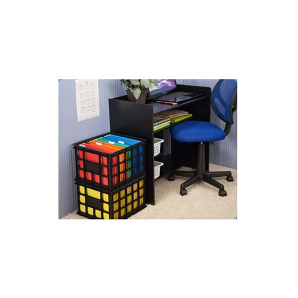 sterilite 16929006 storage crate black 6 pack