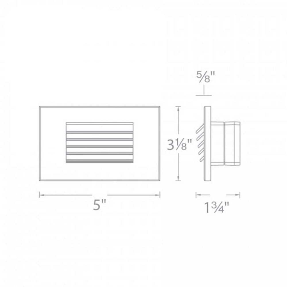 White Dimmable Energy Star LED Step Light