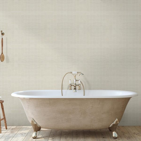 Metro Glacier 12 in. x 12 in. x 0.38 in. Matte Porcelain Mesh-Mounted Floor and Wall Tile (8 sq. ft./Case)