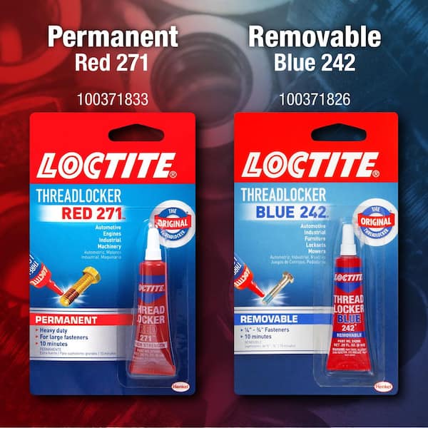 Loctite Threadlocker 271 Red Permanent Nut and Bolt Adhesive 0.20