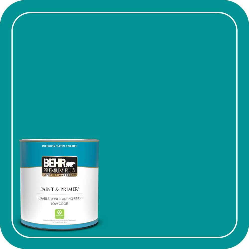 1 qt. #P460-6 Paradise Landscape Satin Enamel Low Odor Interior Paint & Primer price history on PriceWatchPro