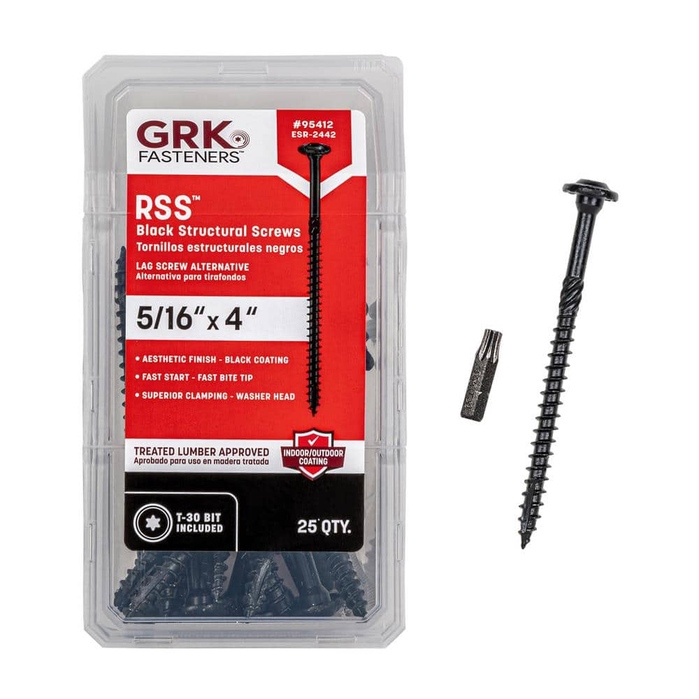 GRK Fasteners 5/16 In. X 4 In. Star Drive Low Profile Washer Head RSS ...