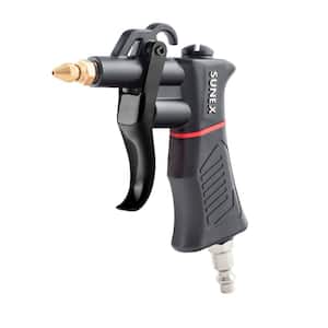 SUNEX Air Blow Gun Kit with Variable Trigger, Adjustable Nozzle, Venturi Tip, 2-Rubber Tip Extensions