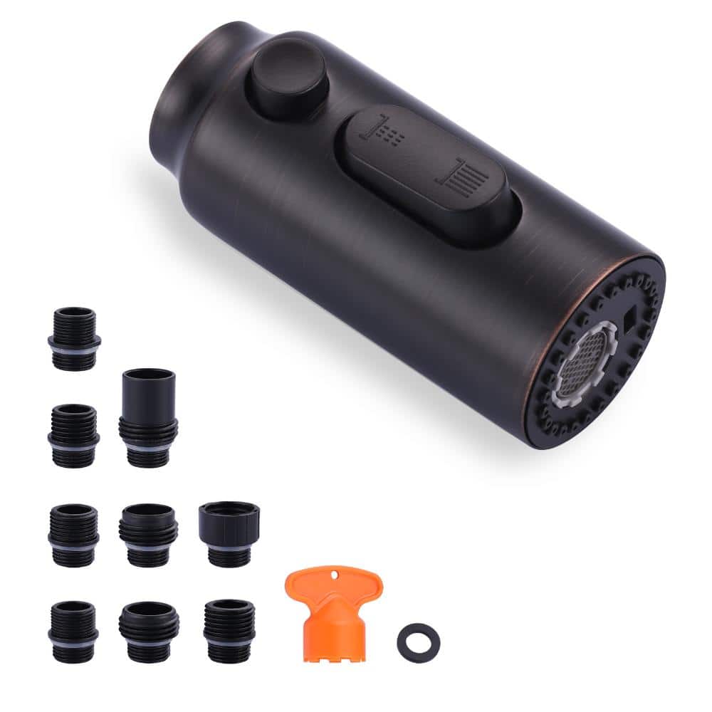 3 Modes Pull Down Kitchen Faucet Sprayer Head Replacement with 9 Adapters in Oil Rubbed Bronze price history on PriceWatchPro
