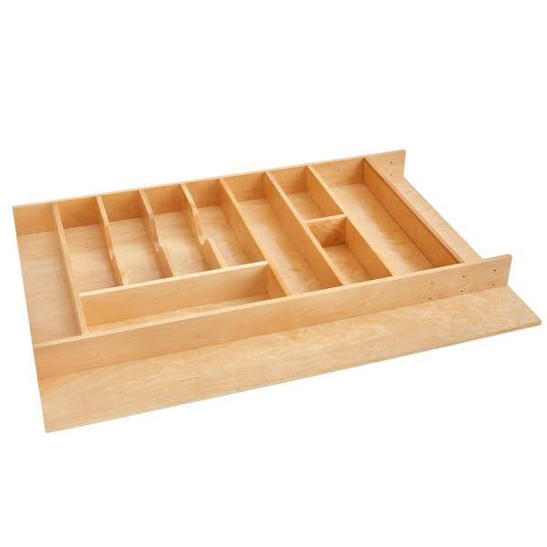 Wood Trim-to-Fit Drawer Organizer Insert, 33.13 x 22 In