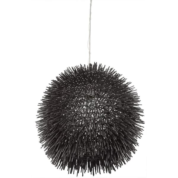 Varaluz Urchin 1-Light Black Pendant