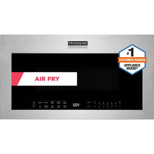 Frigidaire Professional 30 in. 1.9 cu. ft. Over-the-Range Microwave in Stainless Steel with Vent and Air Fry