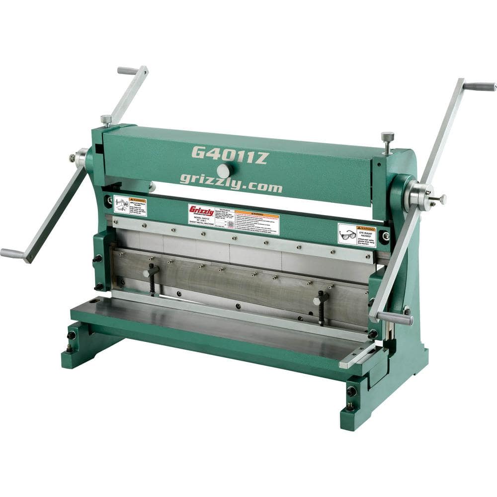 Grizzly Industrial 30 in. 3-in-1 Sheet Metal Machine G4011Z - The Home Depot