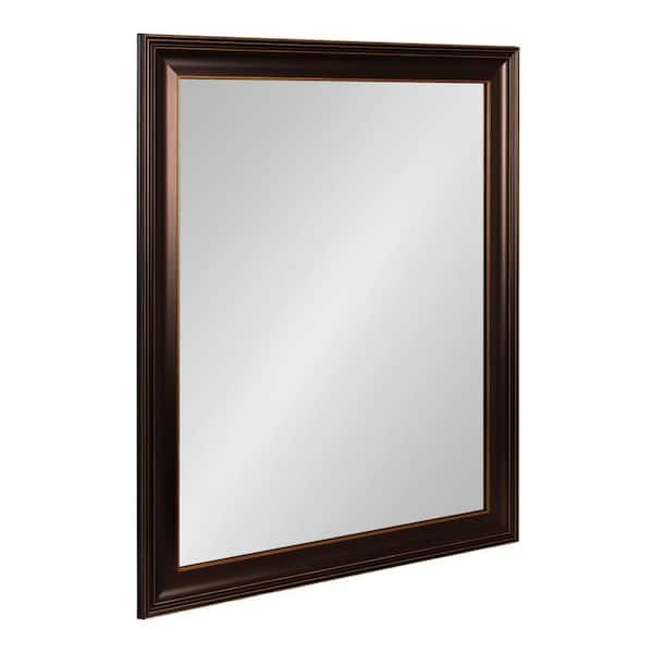 Galiano Bronze 27 in. W x 33 in. H Rectangle Plastic Wall Mirror