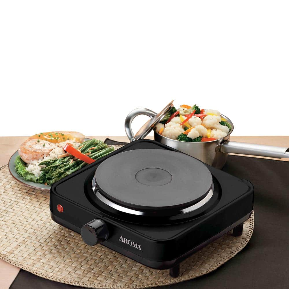 Single Burner Electric Hot Plate Portable Stove Cooker Die-Cast Dorm Hotplate