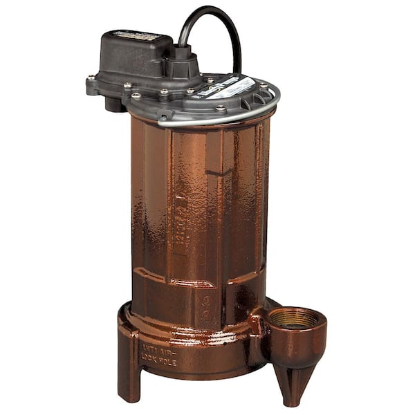 280-Series 1/2 HP Submersible Manual (No Switch) Effluent Septic Pump