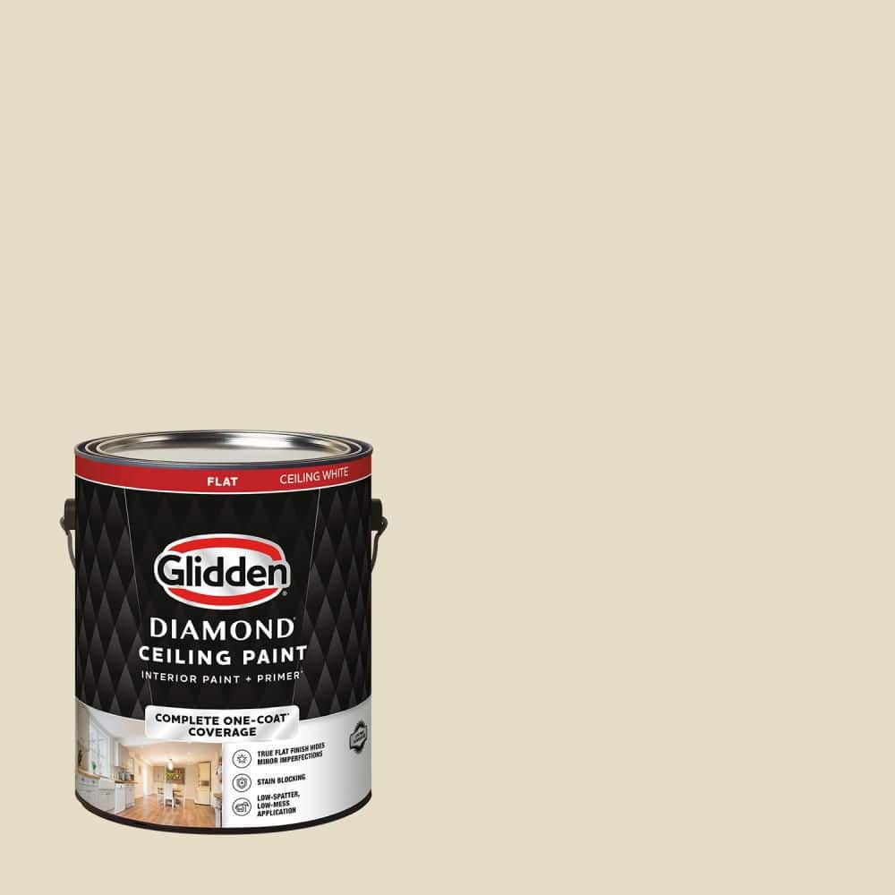 1 gal. Sugar Cookie PPG1101-2 Flat Interior One-Coat Ceiling Paint with Primer price history on PriceWatchPro