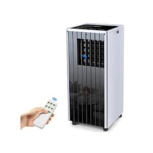 10,000 BTU 5 in 1 Portable Air Conditioner Fan Evaporative Air Cooler with 24 H Timer Remote Control in White