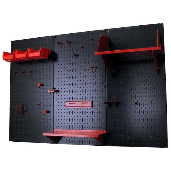 Pegboards - Pink Metal Peg Board Pack - Wall Control